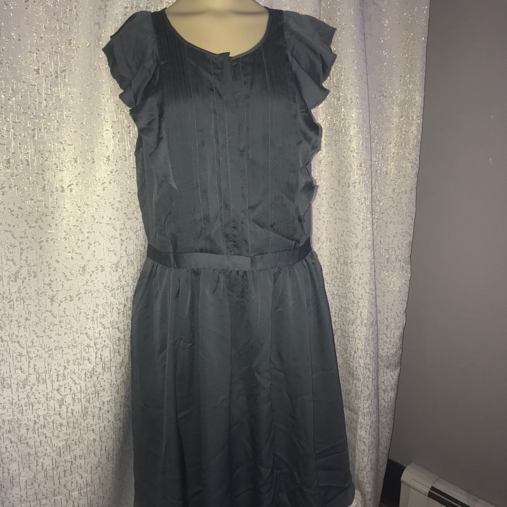 Banana Republic Green Ruffled Dress, NWOT, 12